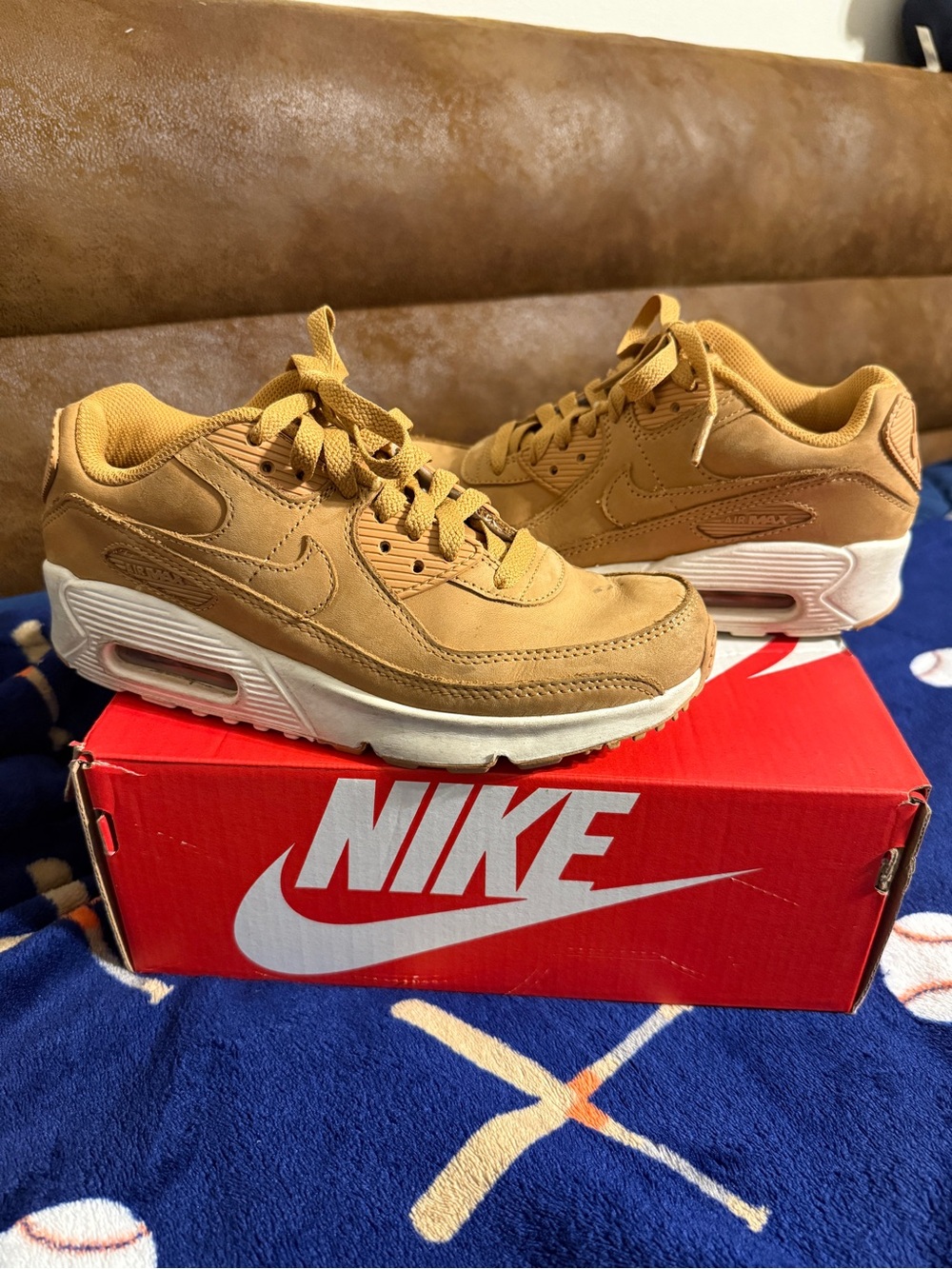 Nike Kids' Air Max Sneakers in Wheat/Tan